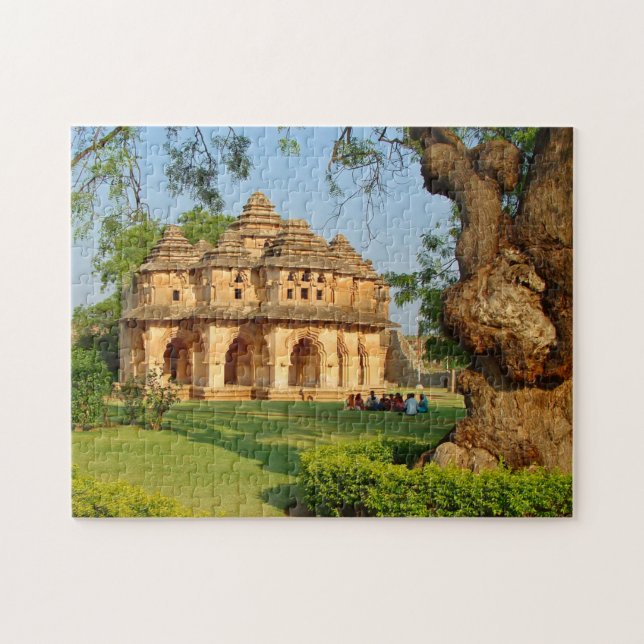 Quebra-cabeça Aldeia e cidade do templo Hampi Karnataka. (Horizontal)