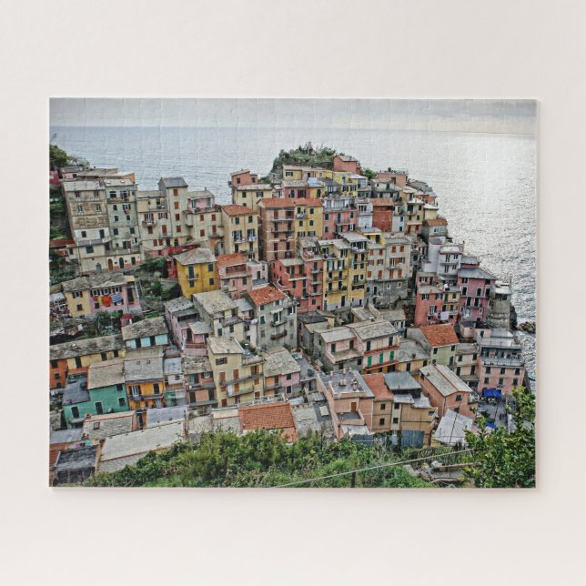 Quebra-cabeça Aldeia piscatória de Italia - Manarola - 16x20 - (Horizontal)