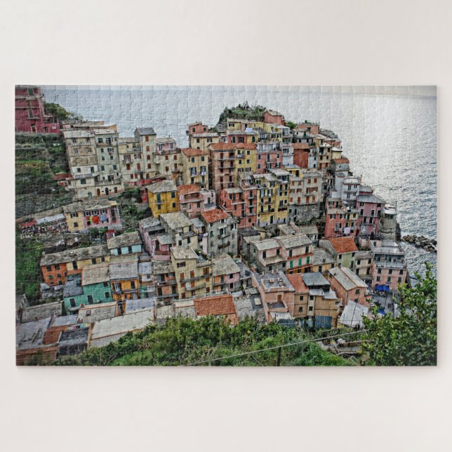 Quebra-cabeça Aldeia piscatória de Italia - Manarola - 20x30 - (Horizontal)