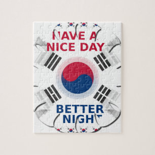 Quebra-cabeça Alegre "Tenha um belo dia" design de Arte da Bande