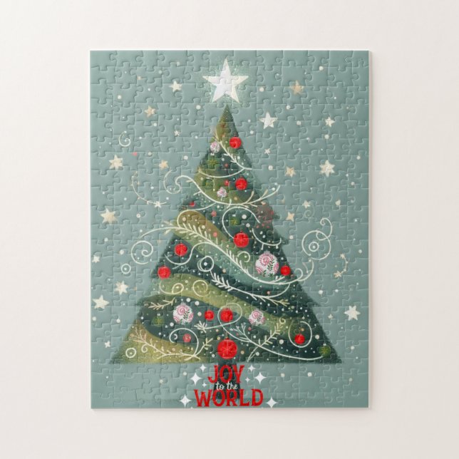 Quebra-cabeça Alegria à árvore de Natal do mundo (Vertical)