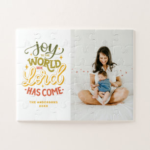 Quebra-cabeça Alegria ao mundo que o Senhor veio. Natal