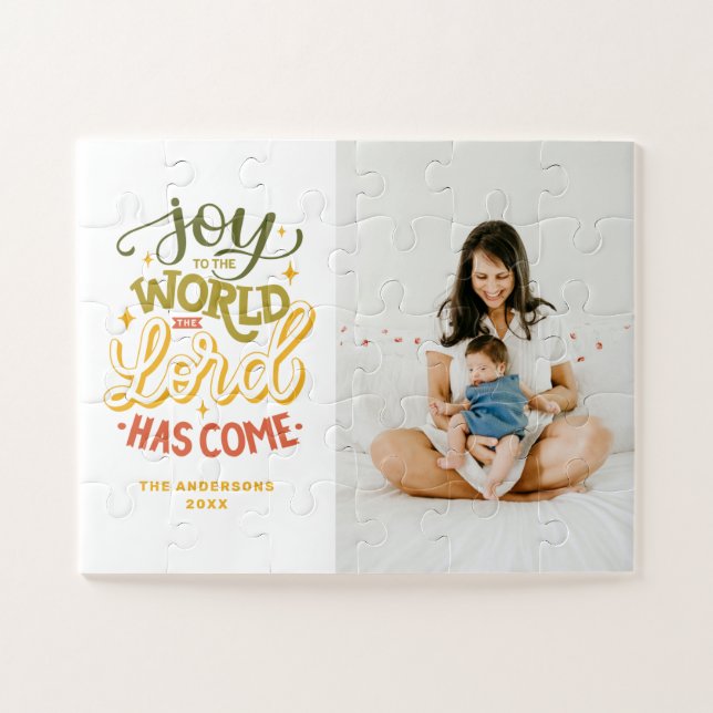 Quebra-cabeça Alegria ao mundo que o Senhor veio. Natal (Horizontal)