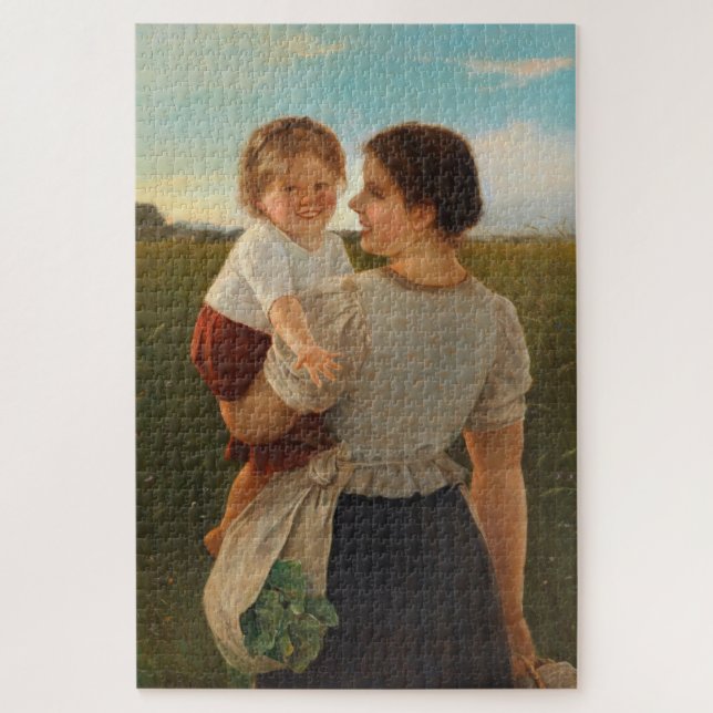 Quebra-cabeça Alegria da Mãe (Mãe e Filha Adoráveis) (Vertical)