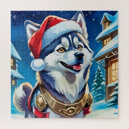 Quebra-cabeça Alegria de Férias com um Pup Cheerful