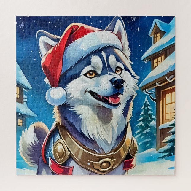 Quebra-cabeça Alegria de Férias com um Pup Cheerful (Vertical)