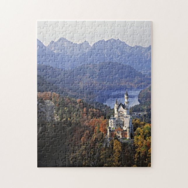 Quebra-cabeça Alemanha, Baviera, Castelo de Neuschwanstein. (Vertical)