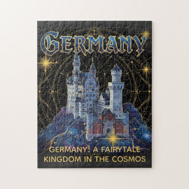 Quebra-cabeça Alemanha Celestial Castelo Neuschwanstein Arte (Vertical)