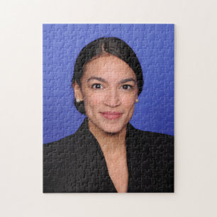 Quebra-cabeça Alexandria Ocasio Cortez Portrait
