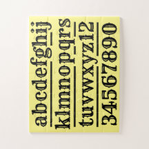 Alfabeto e designs numéricos