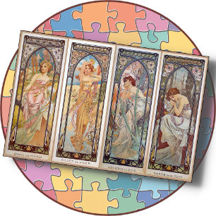 Quebra-cabeça Alfons Mucha's "Times of the Day" - 20x30
