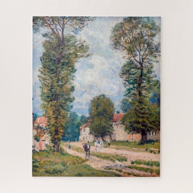 Quebra-cabeça Alfred Sisley - A Estrada de Versalhes (Vertical)