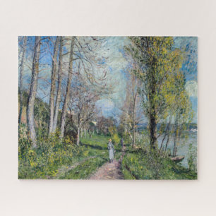 Quebra-cabeça Alfred Sisley - Banks do Sena em By