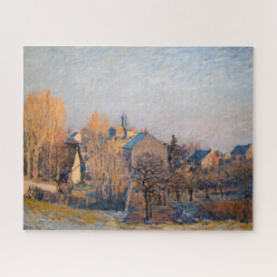 Quebra-cabeça Alfred Sisley - Manhã Congelada em Louveciennes