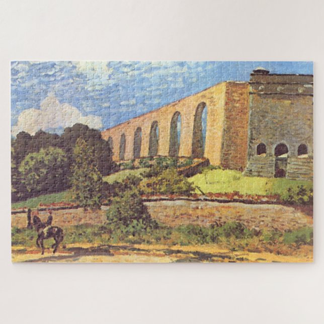 Quebra-cabeça Alfred Sisley O Aqueduto de Marly (Horizontal)