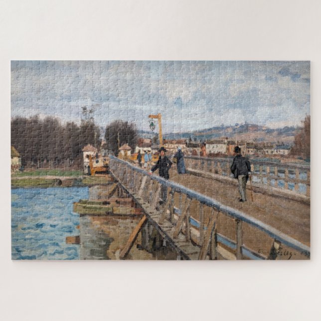 Quebra-cabeça Alfred Sisley - Passarela em Argenteuil (Horizontal)
