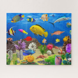 Quebra-cabeça Algas marinhas corais Submarinos