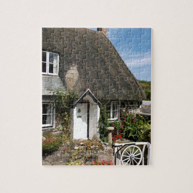 Quebra-cabeça Algodão achatado em Cadgwith Cornwall Photoshot (Vertical)