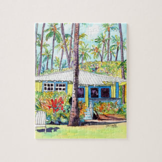 Quebra-cabeça Algodão Amarelo Aloha de Kauai