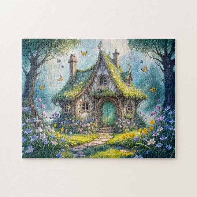 Quebra-cabeça Algodão charmoso com Crocus Blooms (Horizontal)