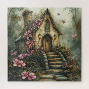 Quebra-cabeça Algodão de Fairytale com Flores Rosa