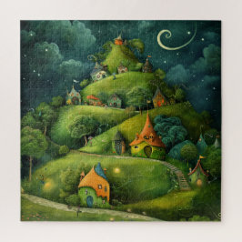 Quebra-cabeça Algodão Whimsical em uma encosta