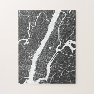 Quebra-cabeça Algum mapa de ruas da cidade   New York