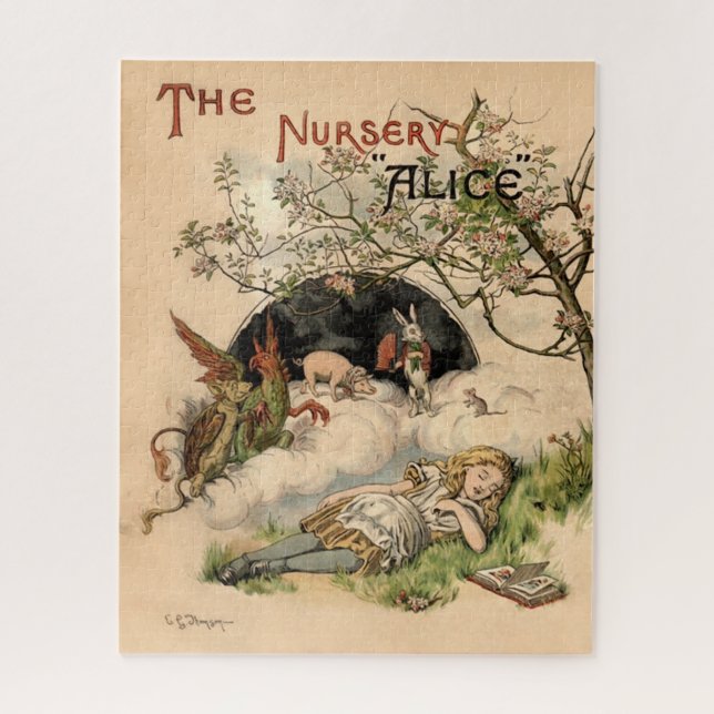 Quebra-cabeça Alice nas Ilustrações Clássicas da Maravilha (Vertical)