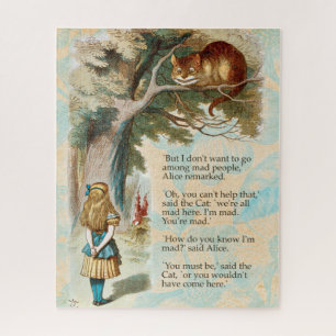 Quebra-cabeça Alice no País das Maravilhas Cheshire Cat Mad