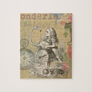 Quebra-cabeça Alice no País das Maravilhas Flamingo Classic