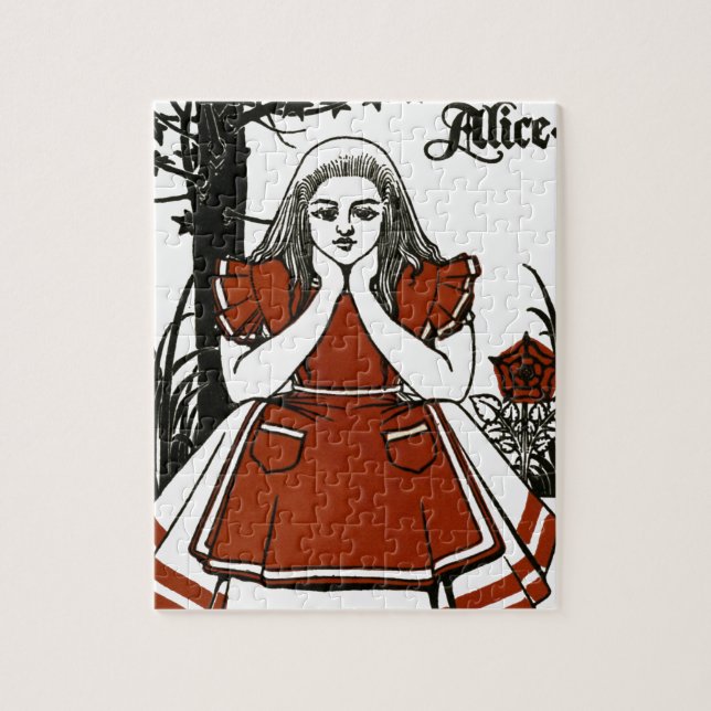 Quebra-cabeça  Alice No País Das Maravilhas; Uma Brincadeira.Ali (Vertical)