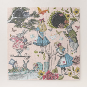 Quebra-cabeça Alice No País Das Maravilhas Vintage Fairy Collag
