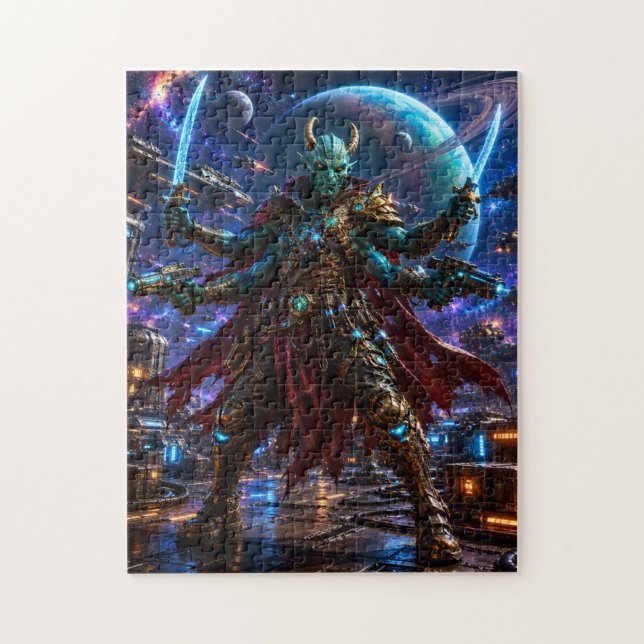 Quebra-cabeça Alien Space Pirate Captain — Four-Armed Warrior (Vertical)