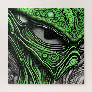 Quebra-cabeça Alienígena Abstrato assustadora