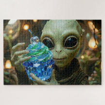 Alienígena Estelar em Cupcake Cristalino de Espaço