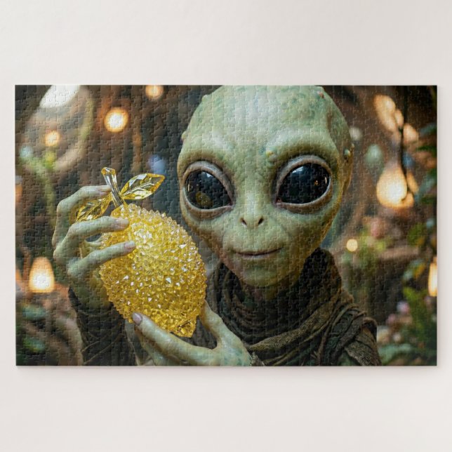 Quebra-cabeça Alienígena Extraterrestre e Limão Cristalino   (Horizontal)