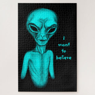 Quebra-cabeça Alienígena, quero acreditar