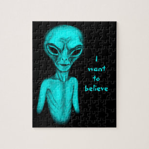 Quebra-cabeça Alienígena, quero acreditar