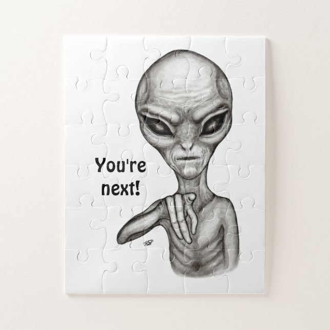 Quebra-cabeça Alienígena ruim, você é a próxima! (Vertical)