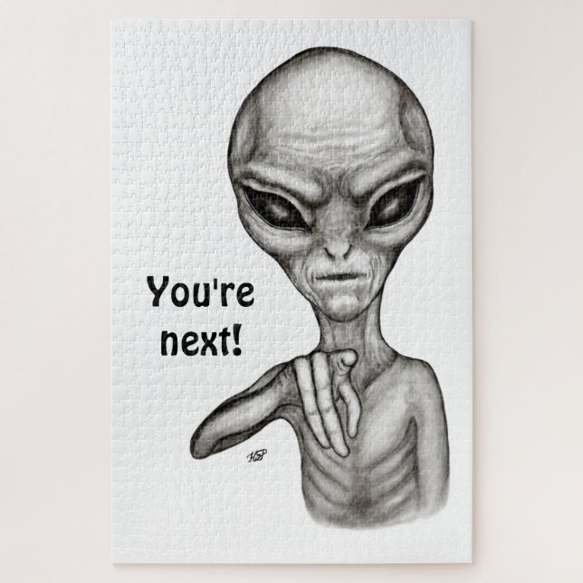 Quebra-cabeça Alienígena ruim, você é a próxima! (Vertical)