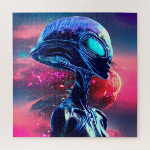 Quebra-cabeça Alienígena Sabedoria Psicodélica Arte Científica
