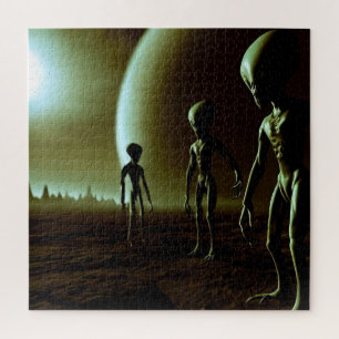 Quebra-cabeça ALIENS de Cinzas SF no Planeta Alienígena (1)