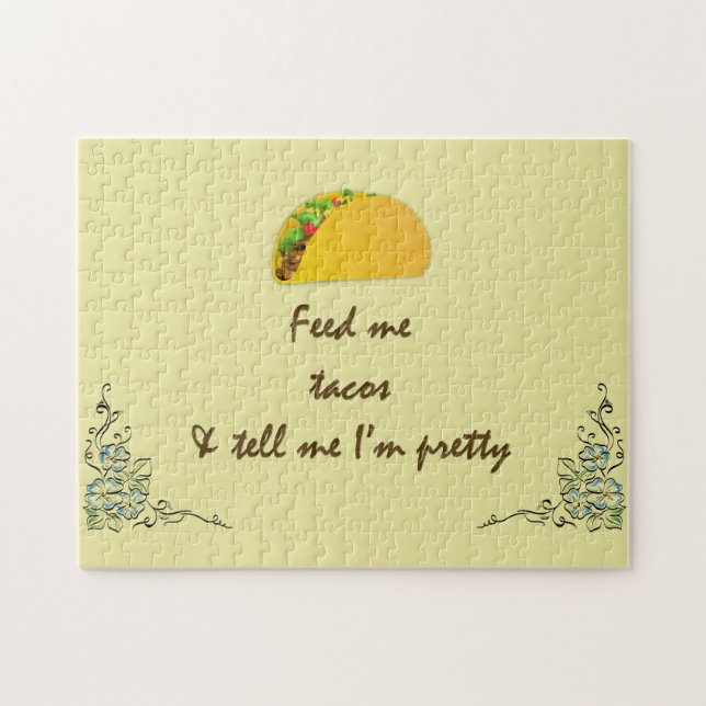 Quebra-cabeça Alimente-me Tacos (Horizontal)