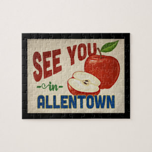 Quebra-cabeça Allentown Pennsylvania Apple - Vintage Travel
