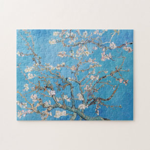 Quebra-cabeça Almond Blossoms Blue Vincent van Gogh Art Painting