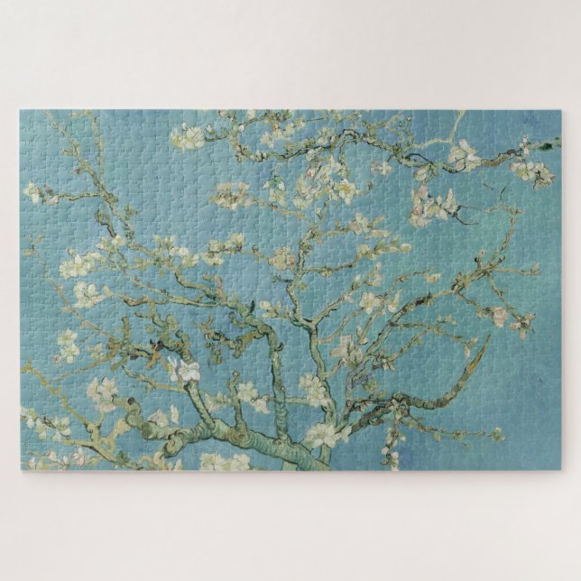 Quebra-cabeça Almond Blossoms de Vincent Van Gogh Fine Art (Horizontal)