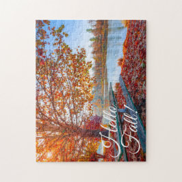 Quebra-cabeça Alô Cores de Queda na Paisagem do Lago