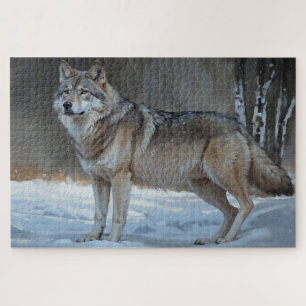 Quebra-cabeça Alpha Timber Wolf Art