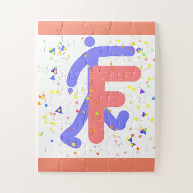 QUEBRA-CABEÇA ALPHABET LETTER F (Vertical)
