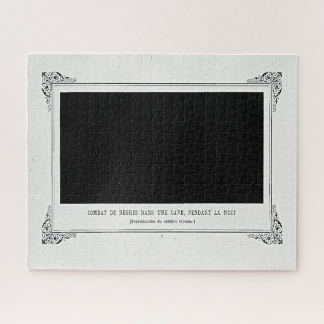 Quebra-cabeça Alphonse Allais, April Fools, Black, Abstrato Art (Horizontal)